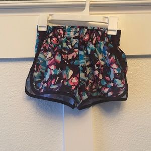 Multicolor workout shorts girls